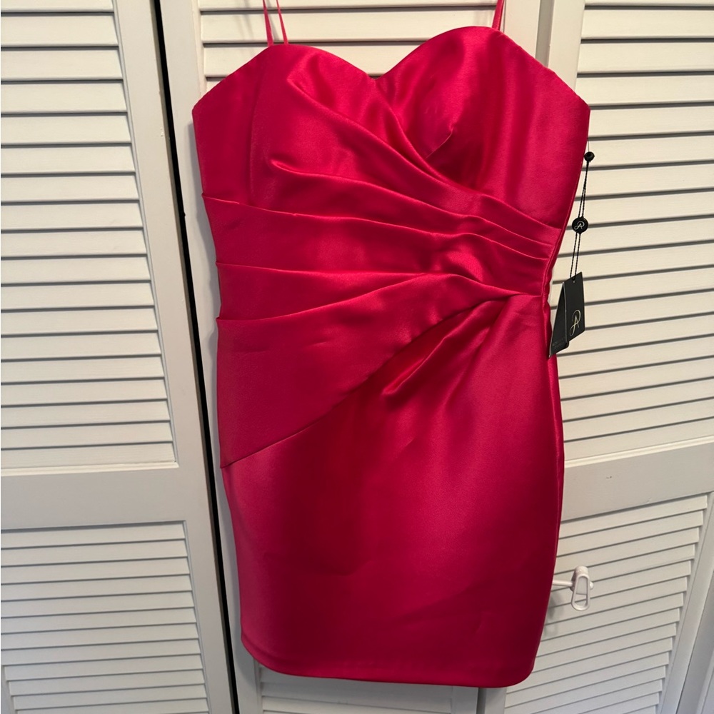 Adrianna Papell Sz 10 pink cocktail dress